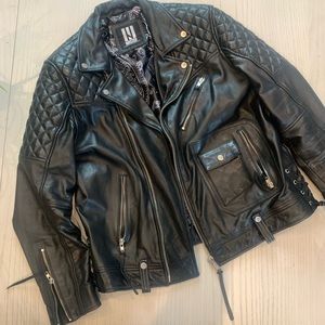 Master Supply Co. Leather Motorcycle Jacket - XL